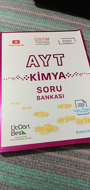 345 üç dört beş yayınları ayt kimya soru Bankası sıfır AYT KİMYA