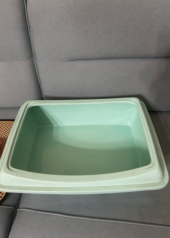 Kırmızı Kürekli Gri Kedi Tuvalet Kabı - Görsel 2