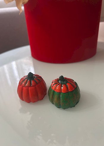 Renkli Kabak Şeklinde Kahve yanı Sunumluk - Görsel 3