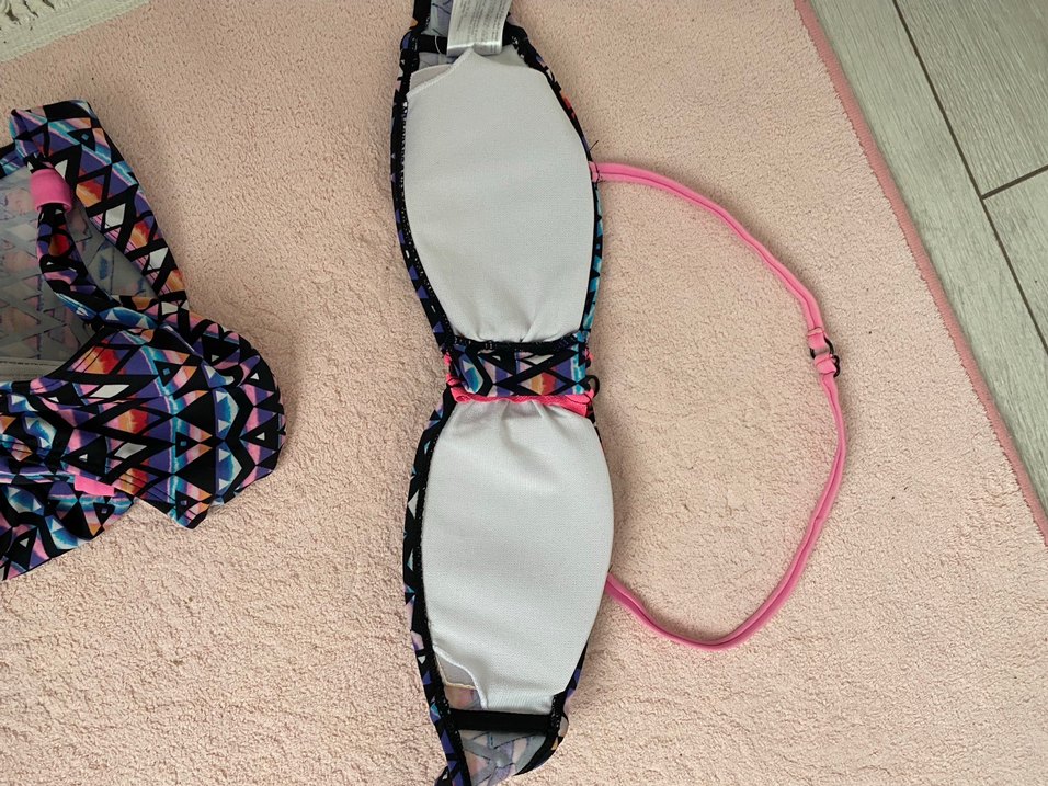 Bohem Çok Renkli Bağcıklı Bikini Takımı - Görsel 2