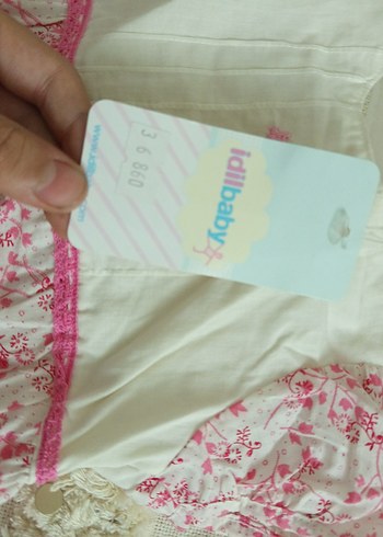 Nakışlı Pembe Lohusa Sabahlık - Görsel 4