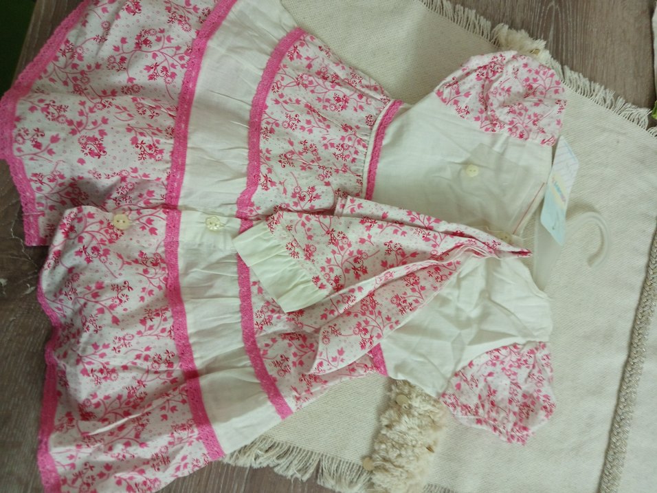 Nakışlı Pembe Lohusa Sabahlık - Görsel 3