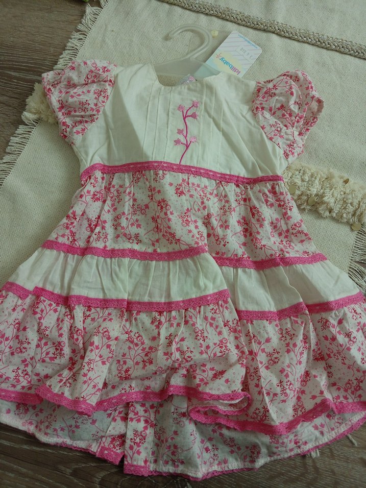 Nakışlı Pembe Lohusa Sabahlık - Görsel 5