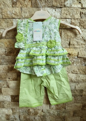 Yeşil Baskılı Üçlü Takım - Görsel 2