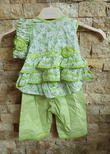 Yeşil Baskılı Üçlü Takım - Görsel 6