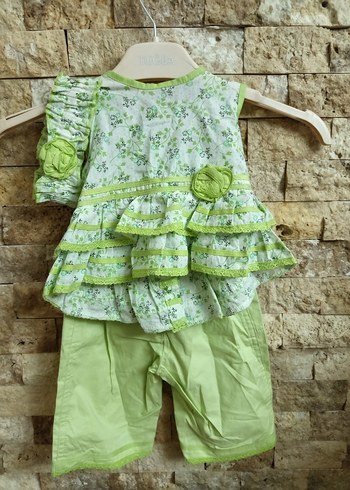 Yeşil Baskılı Üçlü Takım - Görsel 5