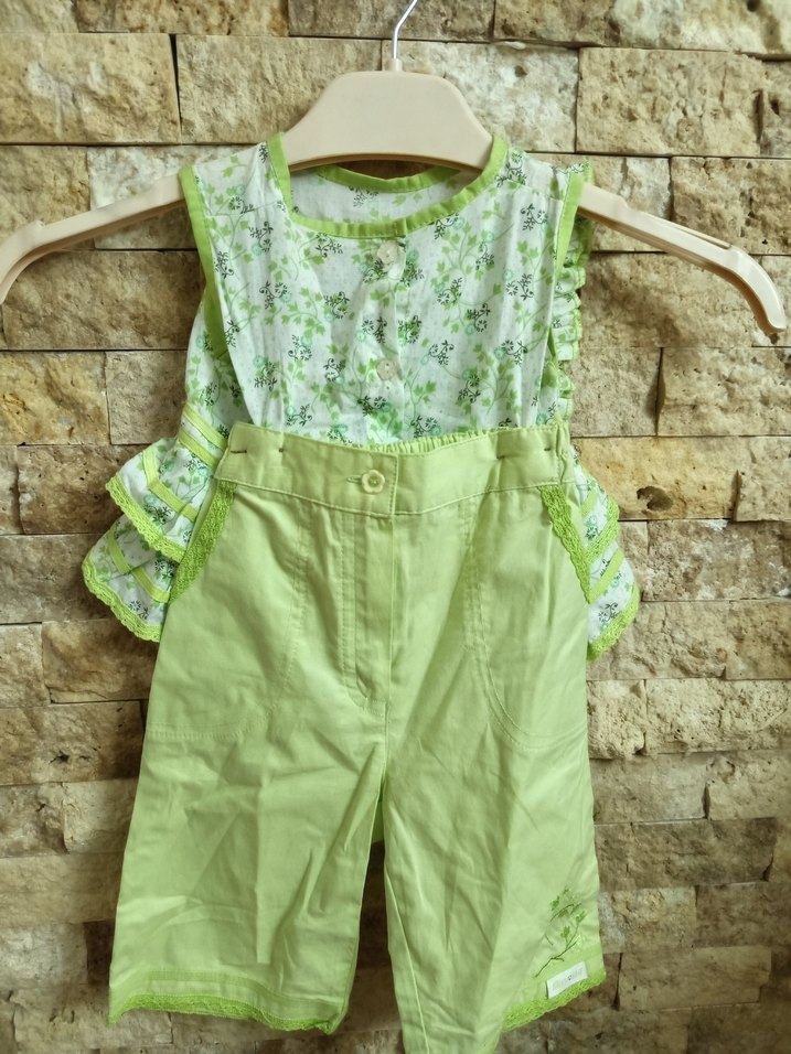 Yeşil Baskılı Üçlü Takım - Görsel 3