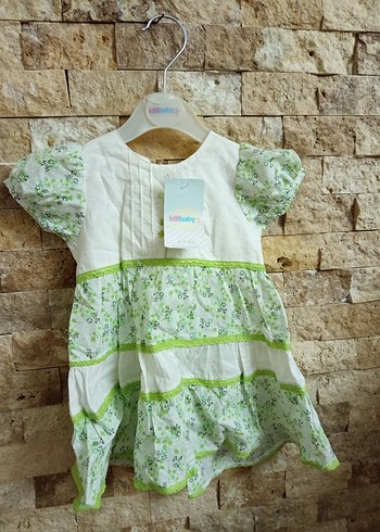 Nakışlı Beyaz Bebek Önlüğü - Görsel 5