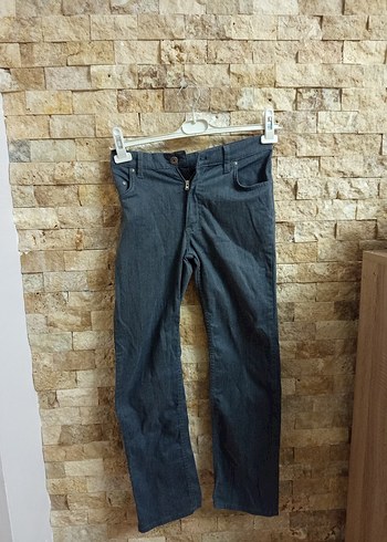 Gri Kemerli Erkek Denim Pantolon - Görsel 2