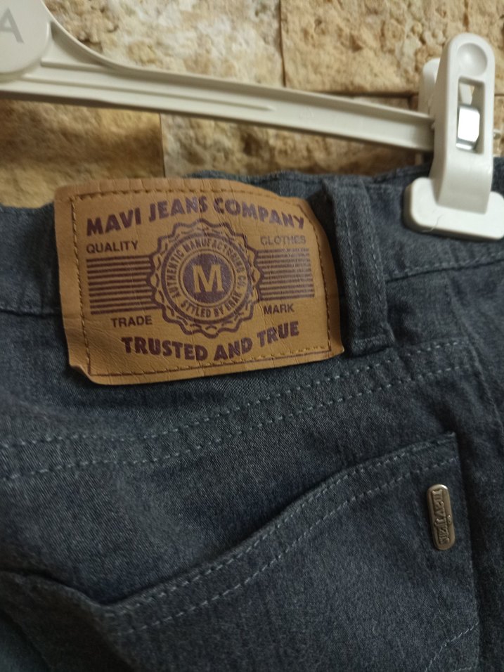 Gri Kemerli Erkek Denim Pantolon - Görsel 5