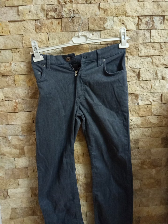 Gri Kemerli Erkek Denim Pantolon - Görsel 3