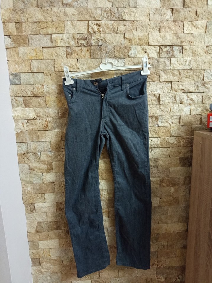Gri Kemerli Erkek Denim Pantolon - Görsel 2