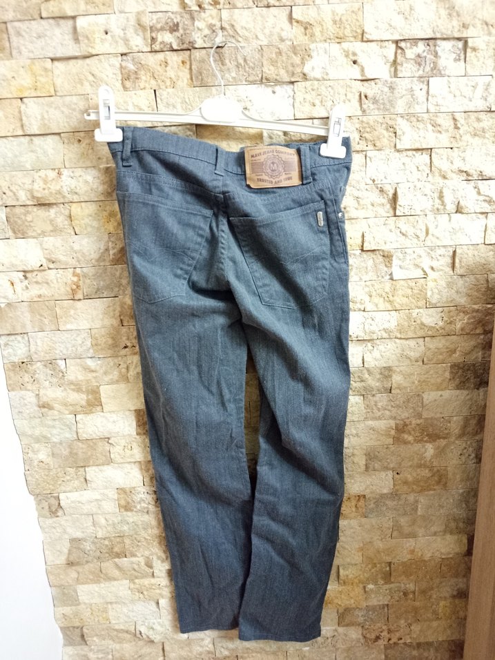 Gri Kemerli Erkek Denim Pantolon - Görsel 4