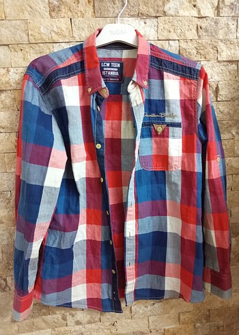 Renkli Düğmeli Erkek Gömlek - Görsel 5