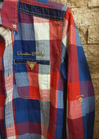 Renkli Düğmeli Erkek Gömlek - Görsel 2