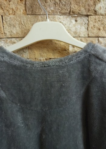 Düğmeli Gri Kısa Eşofman Üstü - Görsel 2