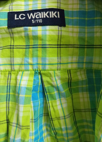 Erkek Çocuk Renkli Kareli Gömlek - Görsel 5