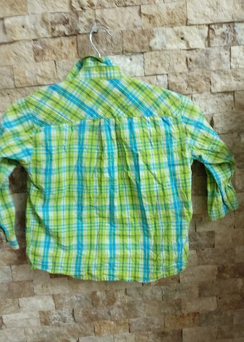 Erkek Çocuk Renkli Kareli Gömlek - Görsel 3