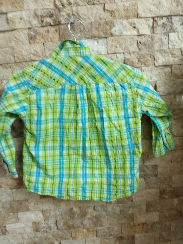 Erkek Çocuk Renkli Kareli Gömlek - Görsel 3