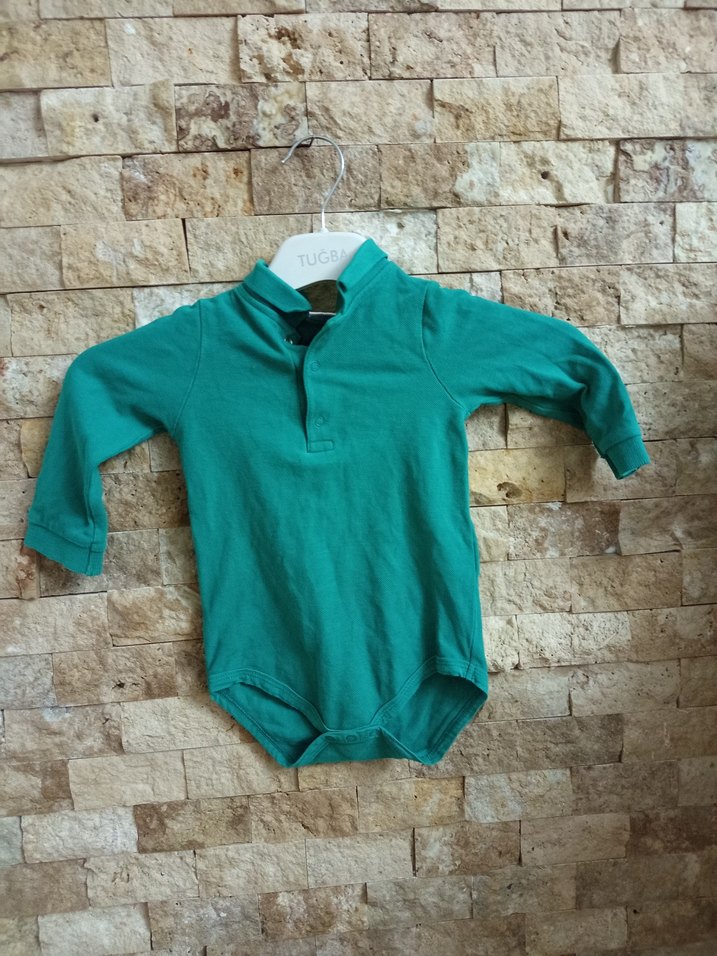 Turkuaz Bebek Uzun Kollu Balıkçı Yaka Body - Görsel 5