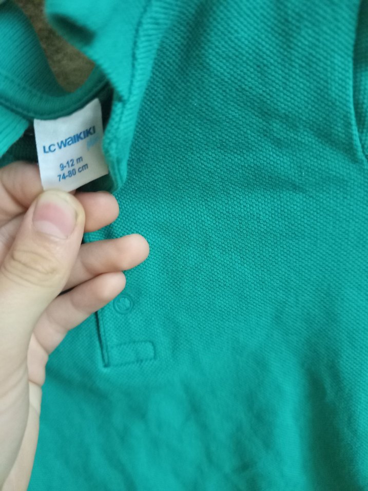 Turkuaz Bebek Uzun Kollu Balıkçı Yaka Body - Görsel 2