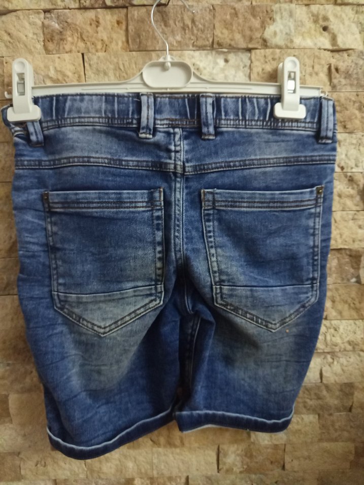 Erkek Kot Şort Fıt Kesim Tokalı - Görsel 5