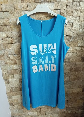 Mavi Baskılı Mini Askısız Spor Atlet - Görsel 3