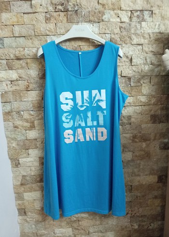 Mavi Baskılı Mini Askısız Spor Atlet - Görsel 2