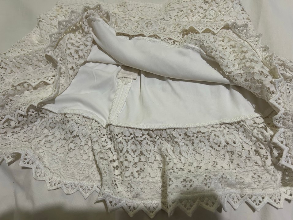 Dantel Detaylı Bohem Mini Etek - Görsel 3