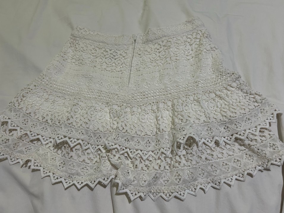 Dantel Detaylı Bohem Mini Etek - Görsel 4