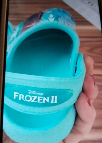 Kız Çocuk mavi frozen kroks terlik - Görsel 3