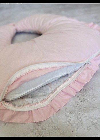 Pembe Desenli Emzirme ve Hamile Yastığı - Görsel 2