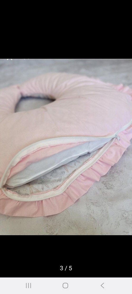 Pembe Desenli Emzirme ve Hamile Yastığı - Görsel 2