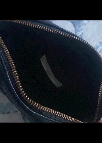 H&M Siyah Deri Zincir Askılı Kadın Çanta - Görsel 3