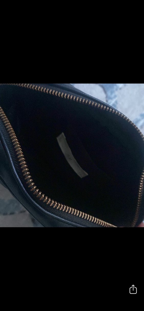 H&M Siyah Deri Zincir Askılı Kadın Çanta - Görsel 3