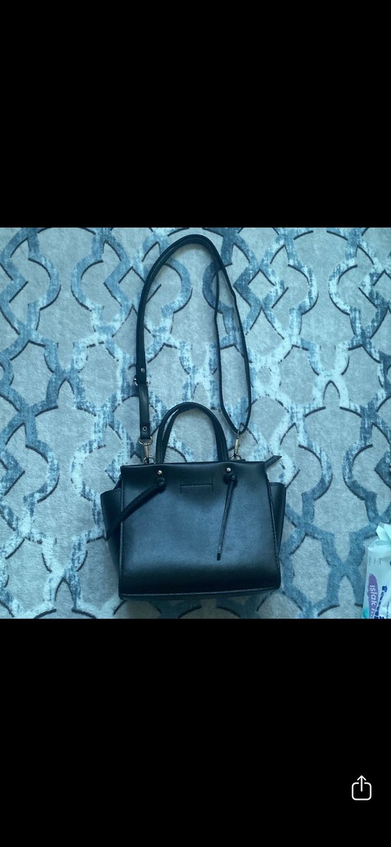 Siyah Deri  Kadın Çanta - Görsel 3