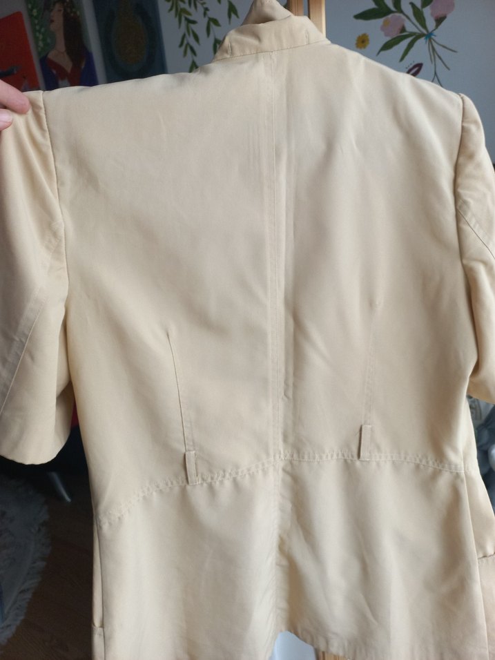 Bej Kısa Kollu Mini Ceket - Görsel 3