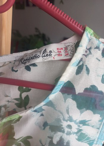 Çiçek Desenli Kolsuz Midi Elbise - Görsel 3