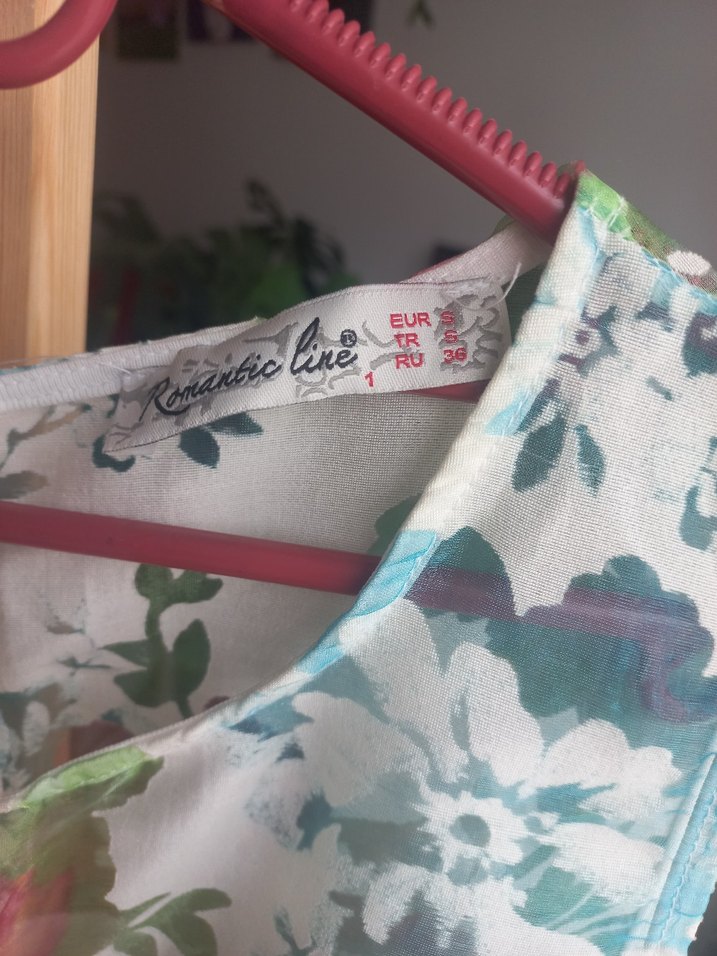 Çiçek Desenli Kolsuz Midi Elbise - Görsel 3