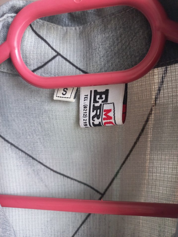 Gri Düğmeli Keten Kadın Gömlek - Görsel 2