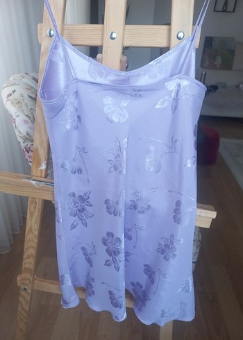 Mor Mini Askılı Gecelik - Görsel 4