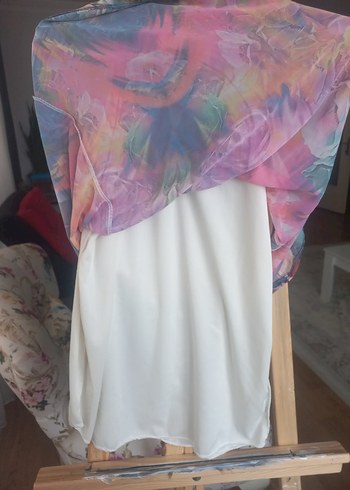 Renkli Bağlama Desenli Mini Tunik - Görsel 5