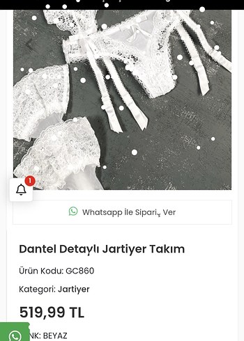 Dantel Detaylı Beyaz Gelin Aksesuar Seti - Görsel 7