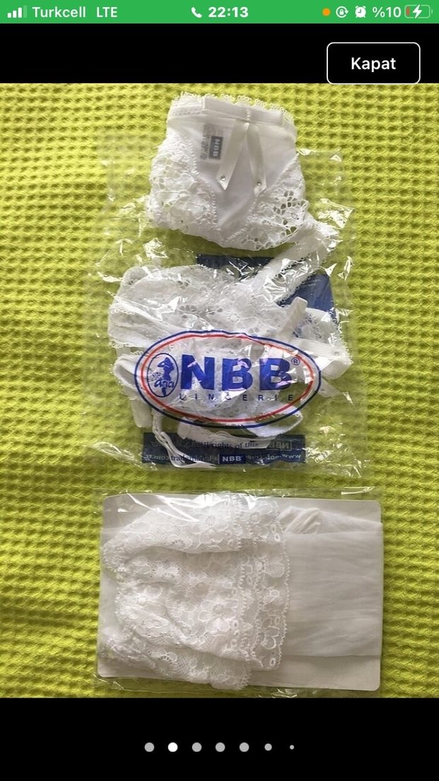 Dantel Detaylı Beyaz Gelin Aksesuar Seti - Görsel 5