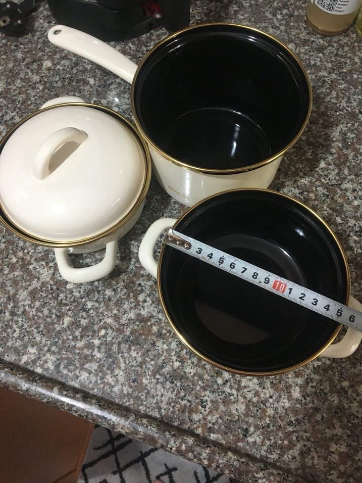 Emsan tosca 3 lü midi tencere seti ekru - Görsel 4