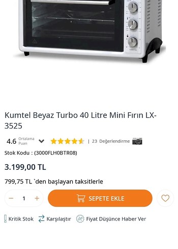 Luxell LX 3525 39 lt Turbo Midi - Görsel 5