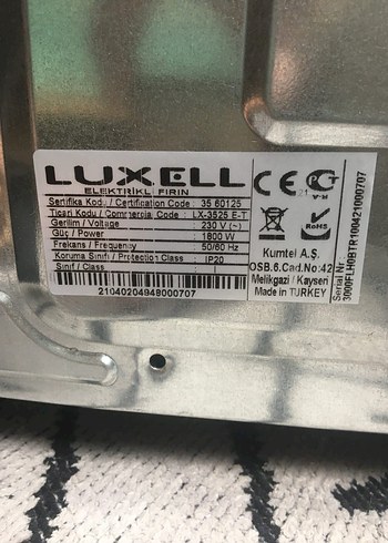 Luxell LX 3525 39 lt Turbo Midi - Görsel 4