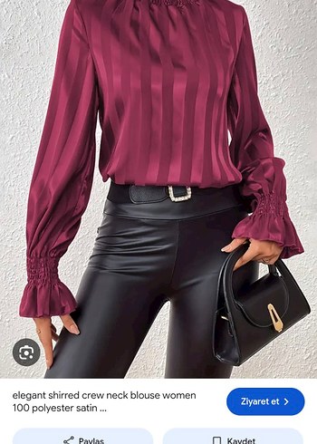 Diğer Kadin Fusya Sifon Bluz Gomlek