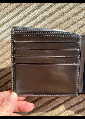 Siyah Yılan Derisi Desenli Erkek Cüzdan - Görsel 4