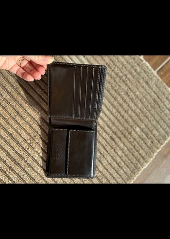 Siyah Yılan Derisi Desenli Erkek Cüzdan - Görsel 5